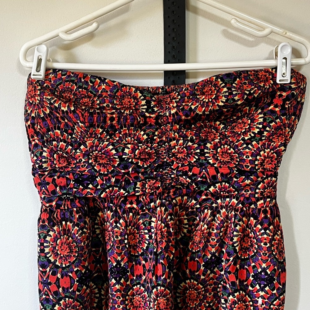 NWT Band of Gypsies Strapless Tie Dy Top Sz Large - Picture 3 of 8
